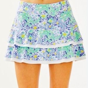 Lilly Pulitzer Zela Meryl Tiered Skort Biancas Love size Large